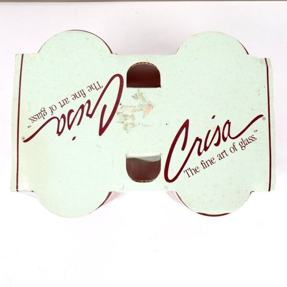 Vintage Crisa Red Roses Green Leaves Tumblers Set Of 4 16 OZ NEW - Picture 2 of 7